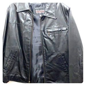 Wilsons leather jacket in black